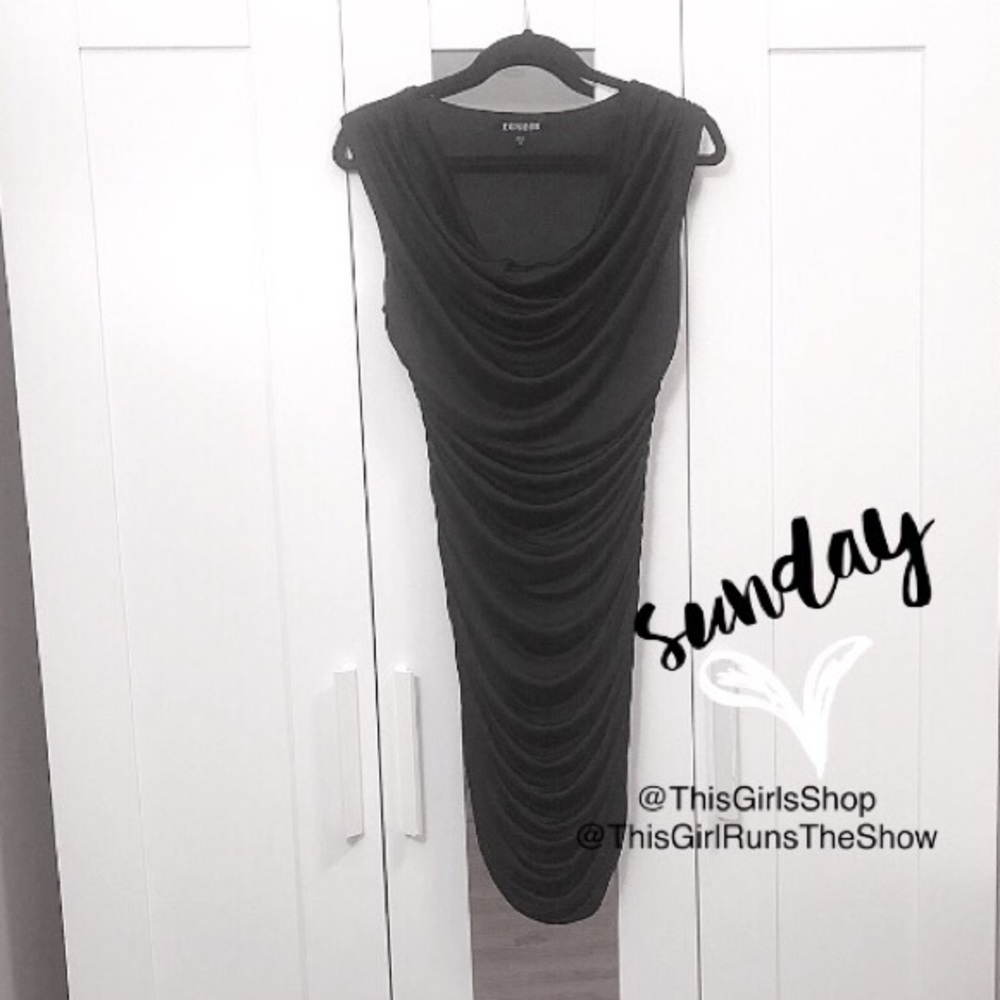 SALE🖤 Express Black Dress - Picture 1 of 2